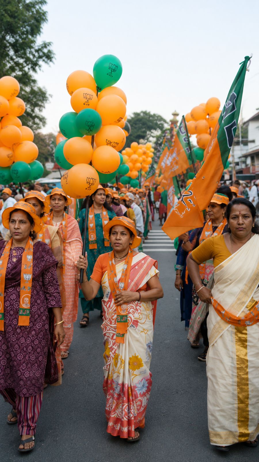 Women-led BJP rally